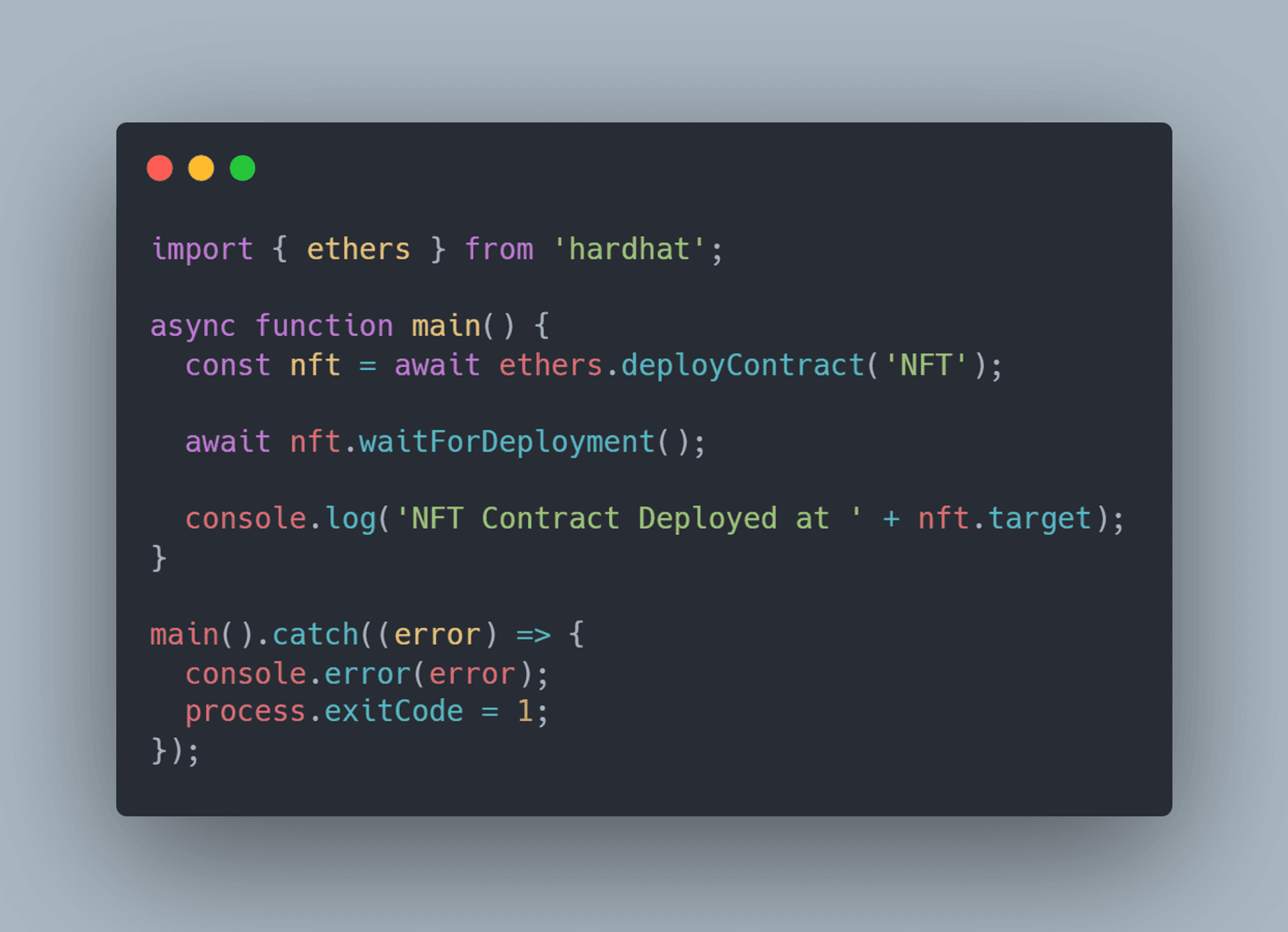 Smart contract deployment on Base network